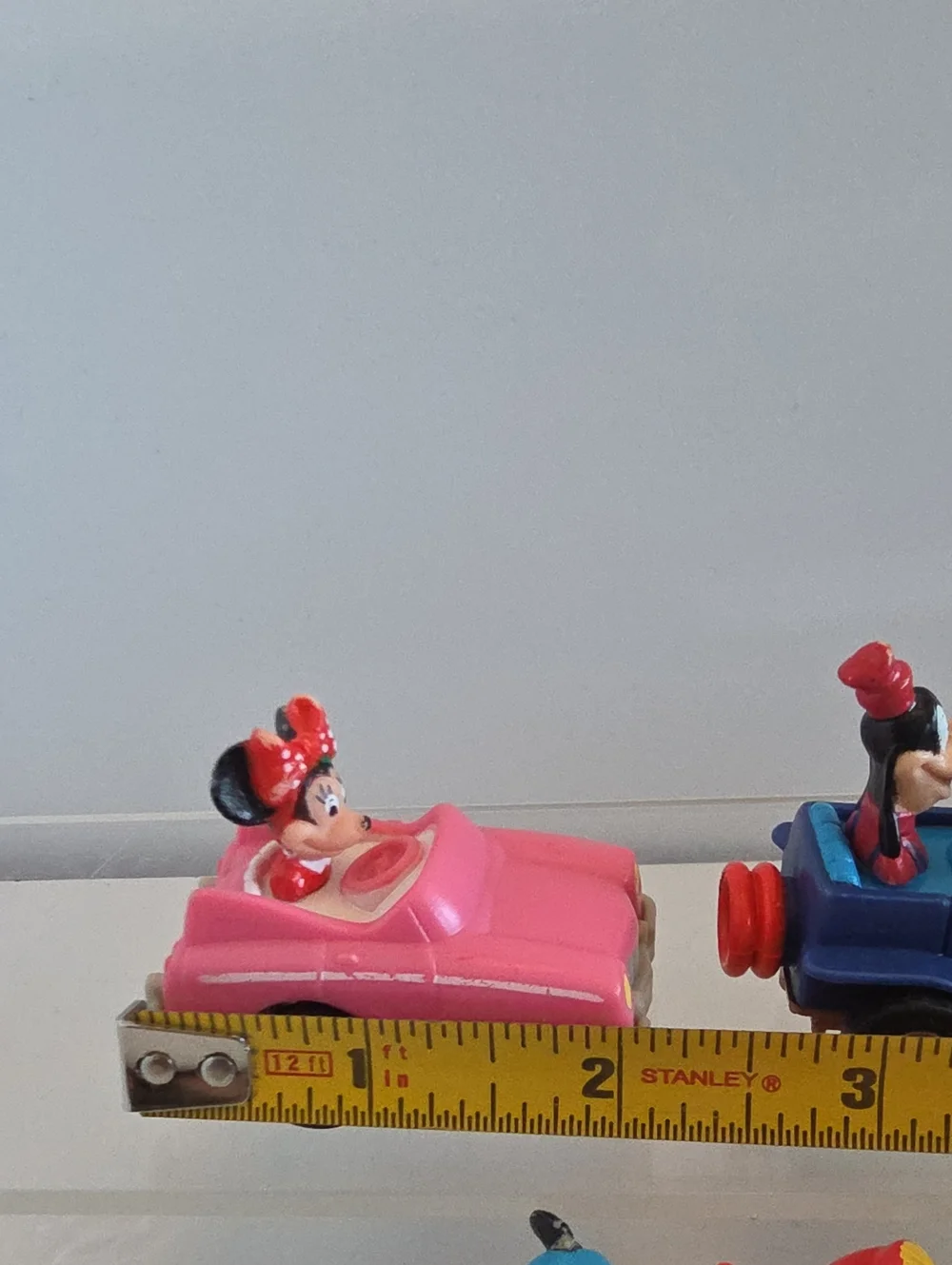 Vintage 1988 Disney Pull Back Car Toys Minnie- Mickey- Goofy Set Of 3